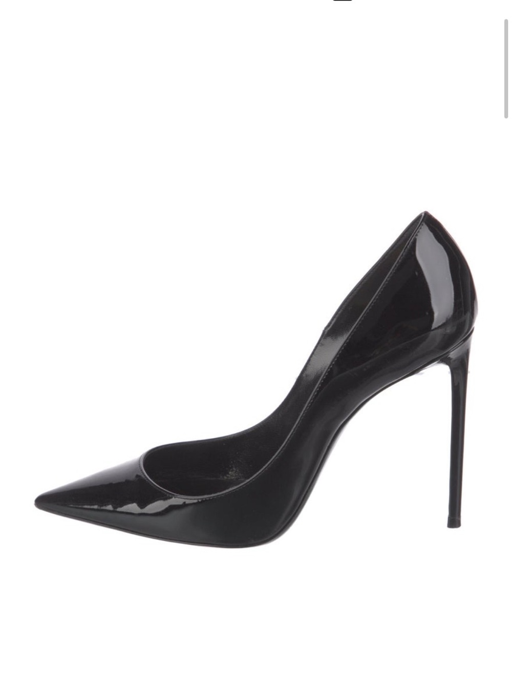 Saint Laurent Black Patent Pointed Stiletto Pump